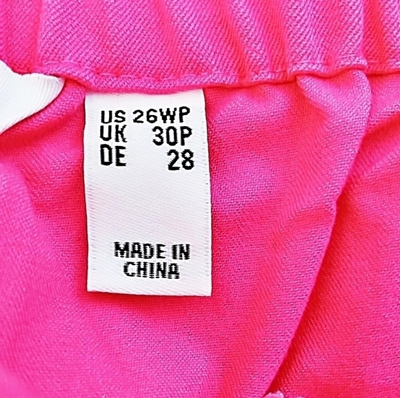 Isaac Mizrahi 26wp Pink Crop Style Pull On Elastic Waistband Slim Leg Pants Nwot - Picture 4 of 4